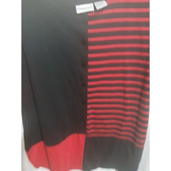 Fashion Bug Womans Shirt Size 18/20 Red / Black Tunic - Picture 3 of 7